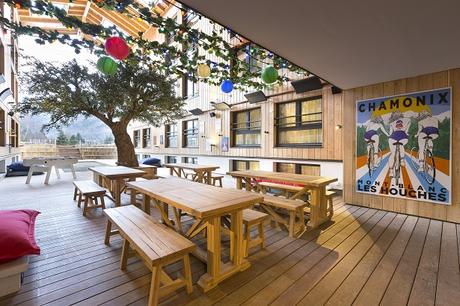 Préau au Rocky Pop Hôtel