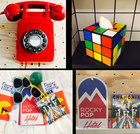 Les petits détails dans la chambre du Rocky Pop Hôtel