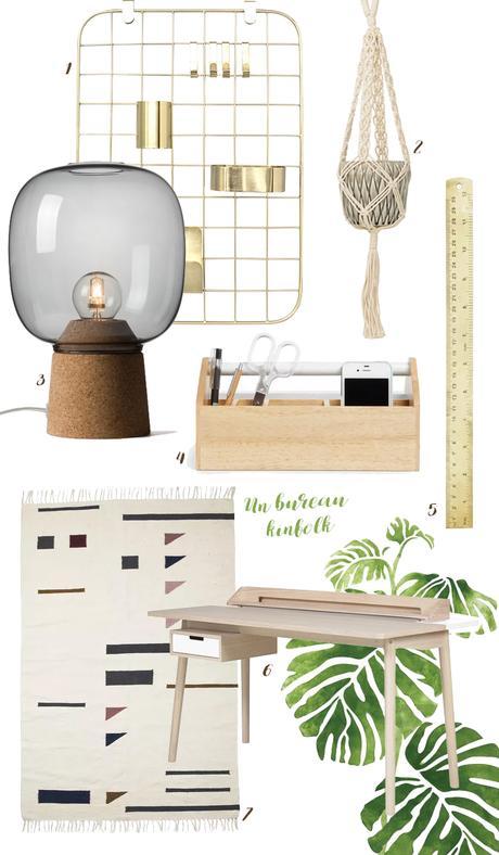 Une déco de bureau kinfolk avec The Cool Republic déco de bureau kinfolk the cool republic