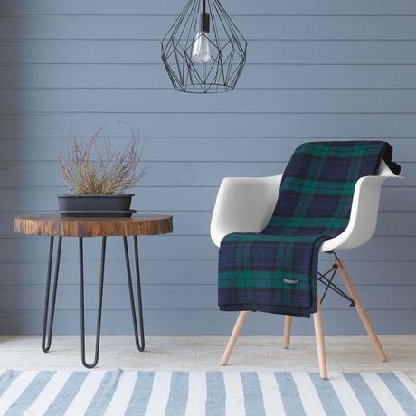plaid tartan pour exterieur decoration terrasse