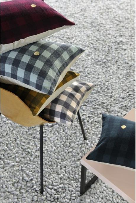 La cerise sur le gateau deco coussin tartan