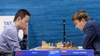Tata Steel Chess R11: le jeune Chinois Wei Yi bat le Russe Sergey Karjakin - Photo © site officiel