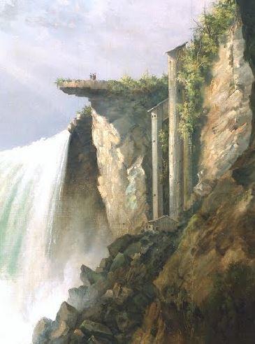 Horseshoe Falls from below the High Bank Gustav Grunewald, vers 1832, De Young Museum personnages