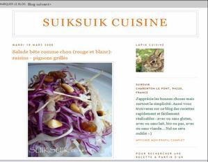 Suiksuik Cuisine, un blog beau et bon !