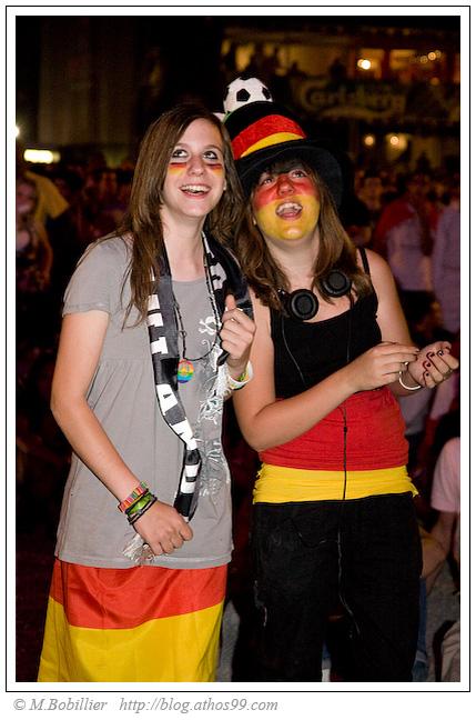 Allemagne-Turquie Supportrice Allemande FanZone EUro 2008 Genève