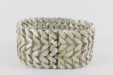 bracelet maille gourmette avec son fermoir en argent
