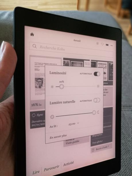 Test de la liseuse Kobo Aura One