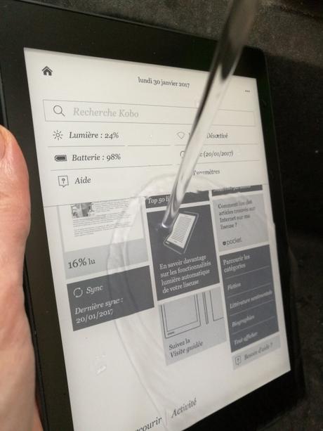Test de la liseuse Kobo Aura One
