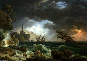 Vernet 1773 A Shipwreck in Stormy Seas National Gallery Londres