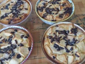 Clafoutis aux pommes poires et chocolat Cliquer sur les photographies pour les agrandir