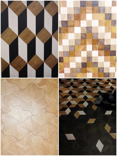 domotex le parquet forme des figures geometrique