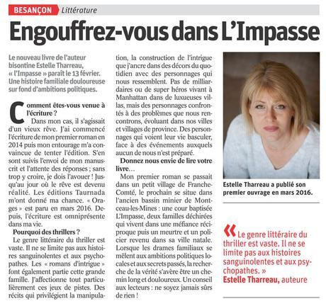 Estelle Tharreau dans L'Est Républicain