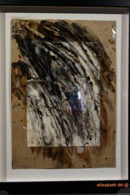 Stephen Cripps, Collage, sans titre, (plangeur dans missile), 1970–1980 Papier, gouache et cire blanche sur carton 42 x 29,7 cm © The family of Stephen Cripps/Leeds Museums and Galleries (Henry Moore Institute Archive) 
