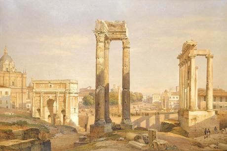 salomon corrodi - foro romano - roma - 1845