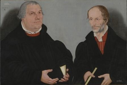 Lucas Cranach le jeune 1558 Martin Luther and Philipp Melanchthon North Carolina Museum of Art, Raleigh