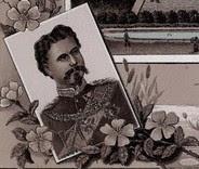 Une photolithographie colorisée d'Herrenchiemsee vers 1890