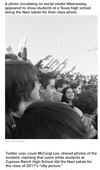 premier effet magique du Trumpisme : le salut nazi dans les écoles #PesteBrune #antifa