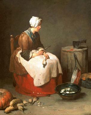 Chardin A la ratisseuse de navets 1738 Washington, National Gallery of Art,