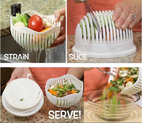 Avec cet accessoire, préparez une salade en quelques secondes.