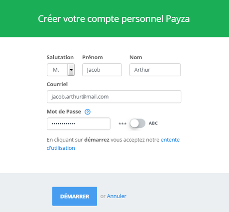 Comment ouvrir/créer un compte chez la banque virtuelle Payza ?