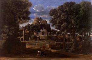 Poussin 1648 Paysage avec les cendres de Phocion Walker Art Gallery, Liverpool