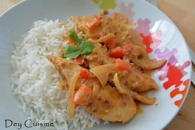 Poulet sauce satay Poulet sauce satay