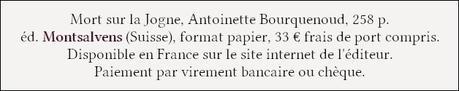 [Chronique] Mort sur la Jogne - Antoinette Bourquenoud