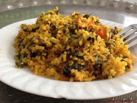 Riz Djerba épinards et poulet