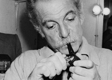 Georges Brassens et sa pipe en 1976 / Photo: Francis pesteguy/0908111614