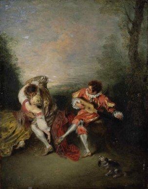 Watteau 1718 La surprise Collection privee