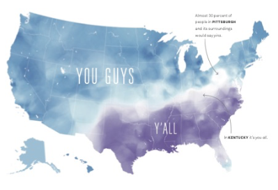 Géographie des mots : des exemples du lexique américain