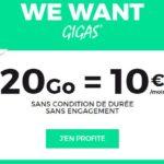 SFR RED : retour du forfait 4G 20 Go à 10€/mois à vie !