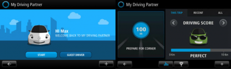 Interface de My Driving Partner