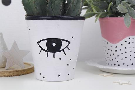 [ DIY ] Pots de fleurs graphiques et minimalistes