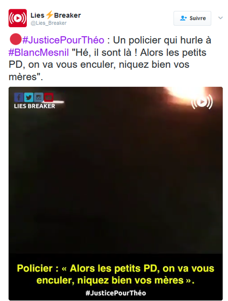 #PesteBrune dans la police : justice pour #Théo (et tous les autres)