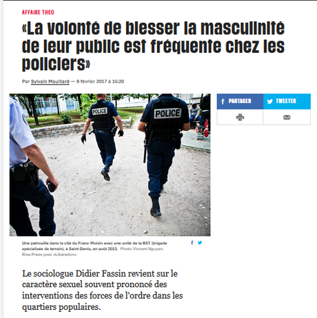 #PesteBrune dans la police : justice pour #Théo (et tous les autres)