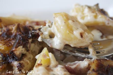 Gratin de céleri rave et pommes de terre au gorgonzola