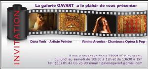 Galerie GAVART  exposition DANA YORK  21 Février au 11 Mars 2017