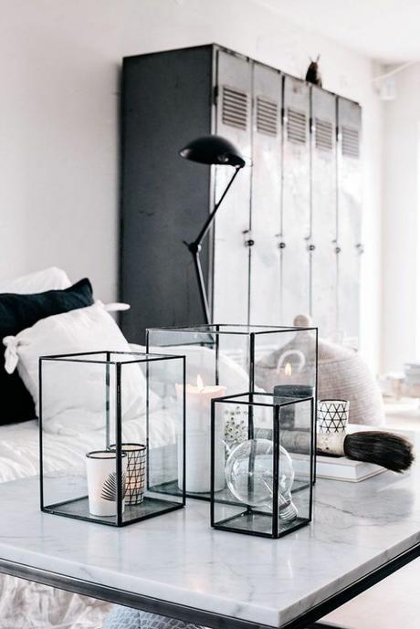 chambre deco scandinave recup vintage