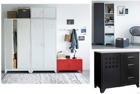 dressing en metal rangement chambre moderne