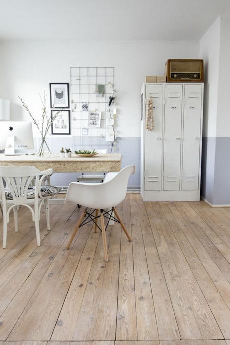 dans la salle a manger scandinave armoire métallique