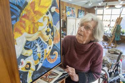 L'artiste Dahlov Ipcar rêvait d'être centenaire L'artiste Dahlov Ipcar rêvait d'être centenaire