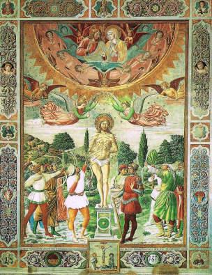 Benozzo Gozzoli Saint Sebastien 1464, fresque San Giminiano Duomo