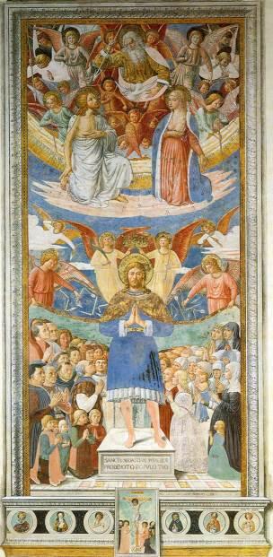 Benozzo Gozzoli, Saint Sebastien misericordieux, 1464, fresque,San Gimignano, Sant Agostino.