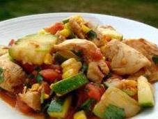 poulet curry courgettes