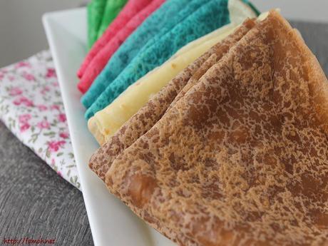 Crêpes colorées