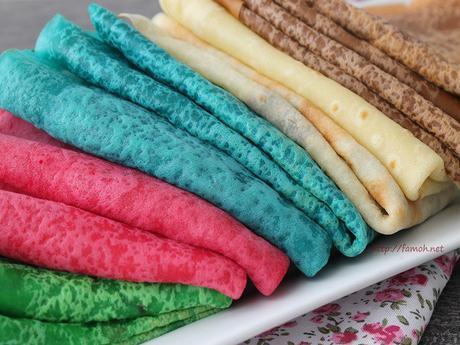 Crêpes colorées