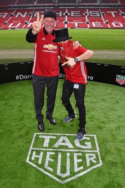 TAG Heuer & Manchester United dévoilent les éditions spéciales avec le s joueurs à Old Trafford Stadium