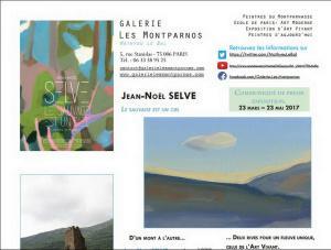 Galerie « Les Montparnos »  exposition Jean-Noel SELVE …du 23 Mars au 23 Mai 2017