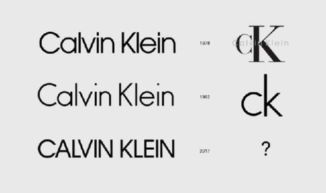 Le retour aux logos simplistes illustré par Calvin Klein